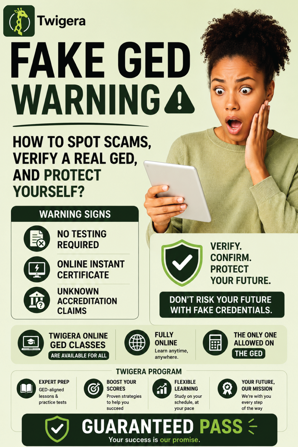 Pin: Fake GED Warning: How to Spot Scams and Verify a Real GED