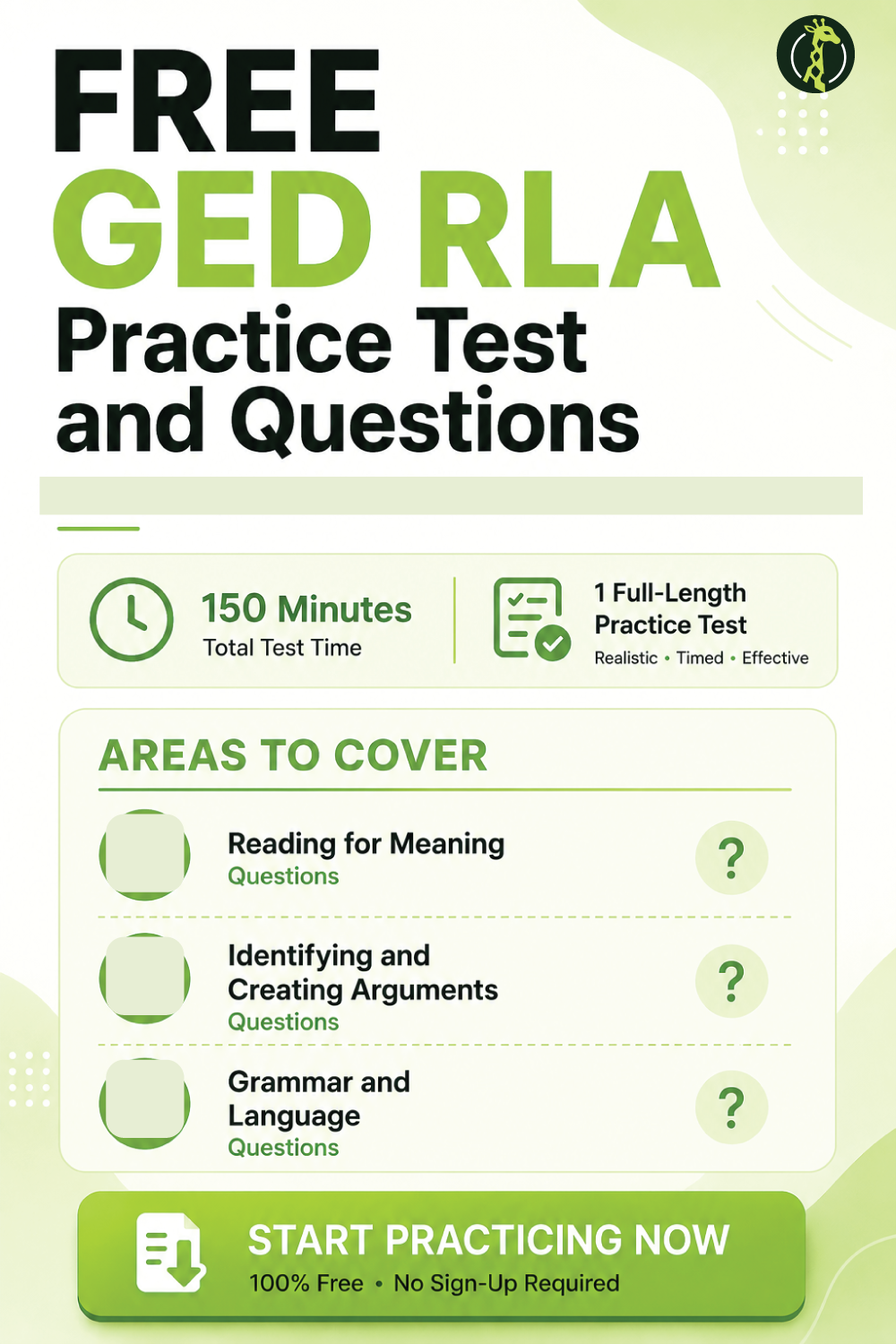 Pin: Free GED RLA Practice Test 2026: 20 Questions + Answers