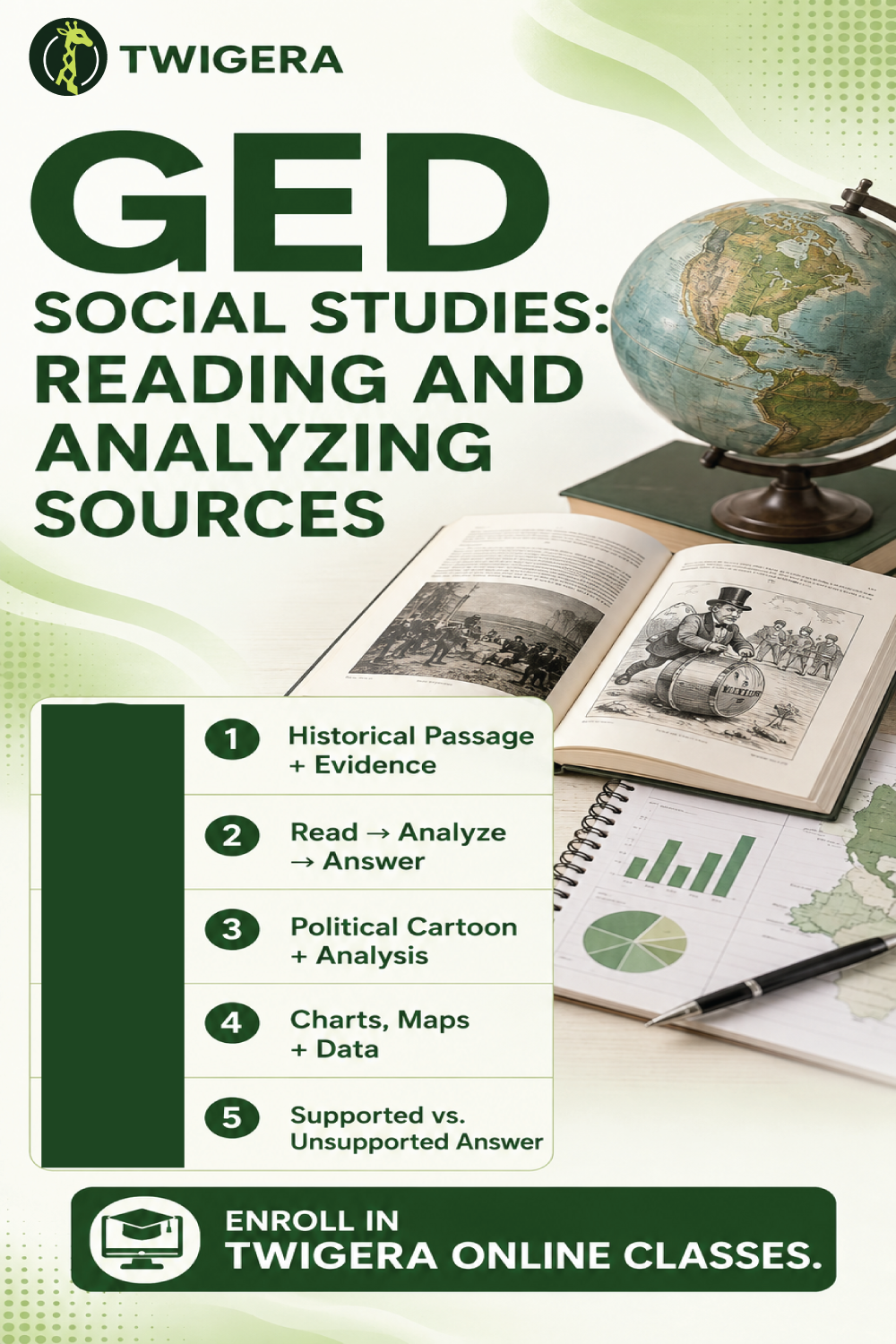 Pin: GED Social Studies Reading 2026: Analyzing Sources