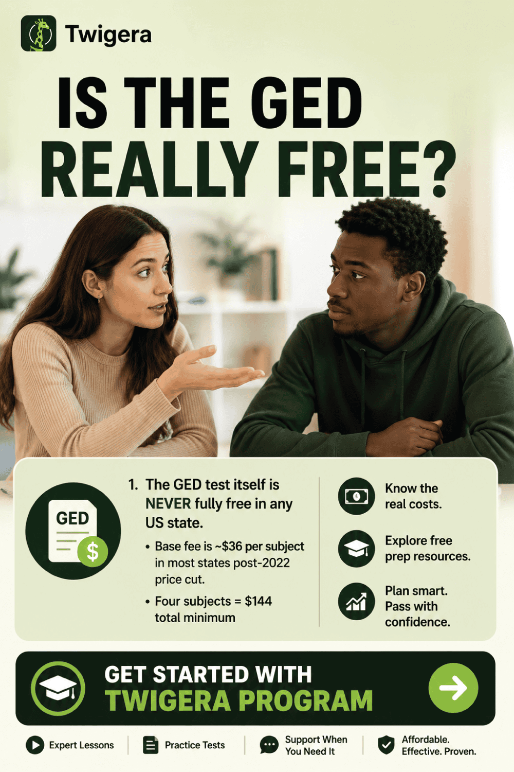 Pin: Is the GED Really Free? Honest 2026 Answer + How to Pay $0
