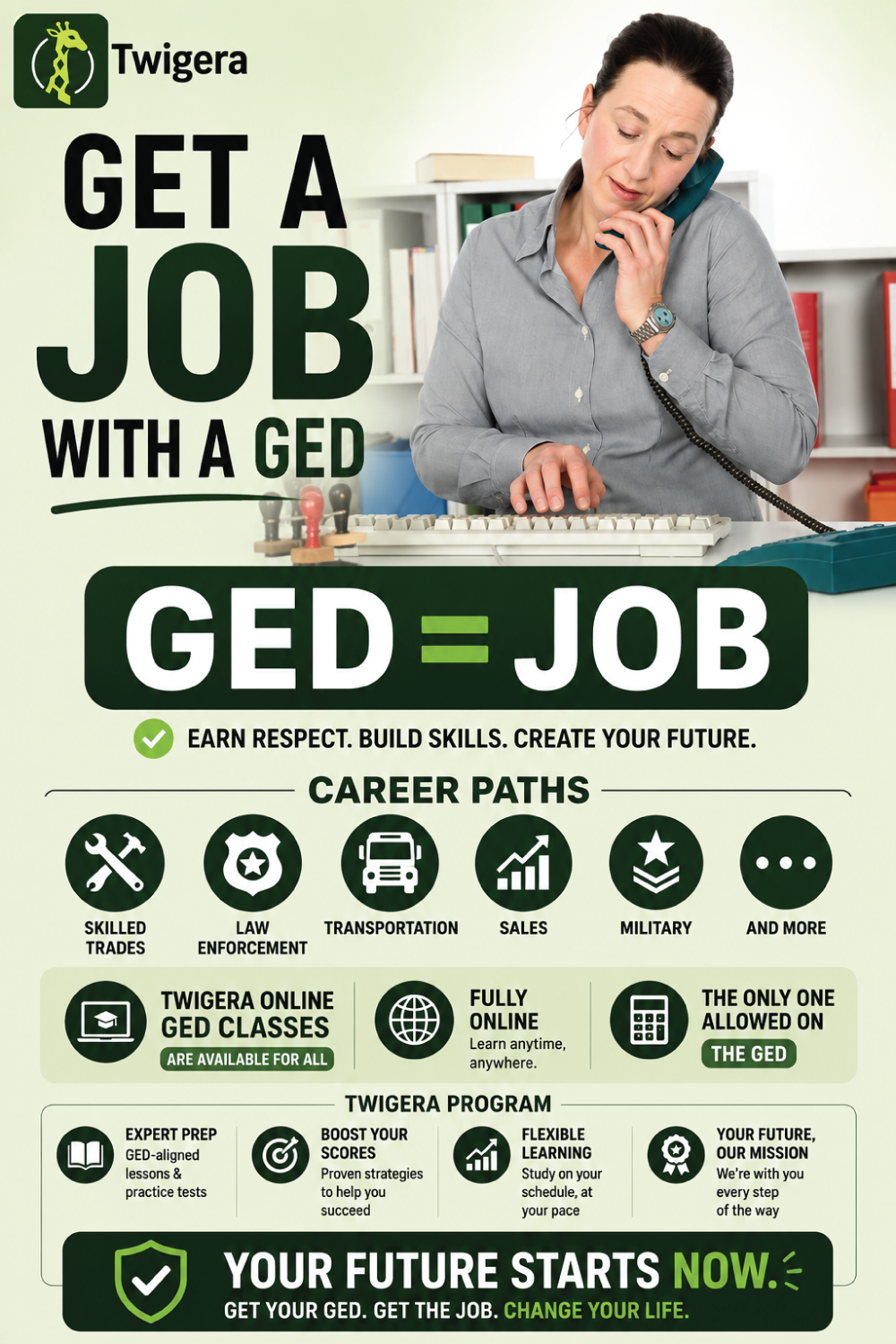 Pin: What Jobs Can You Get with a GED? Salaries + Top Employers